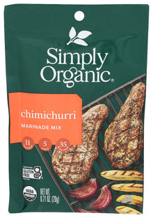 Wholesale Simply Organic Chimichurri Marinade Mix 0.71 Oz Bag- Bulk