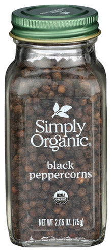 Wholesale Simply Organic Organic Black Peppercorns 2.65 Oz Shaker- Bulk