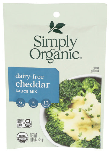 Simply Organic Dairy-Free Cheddar Sauce Mix 0.85 Oz Bag