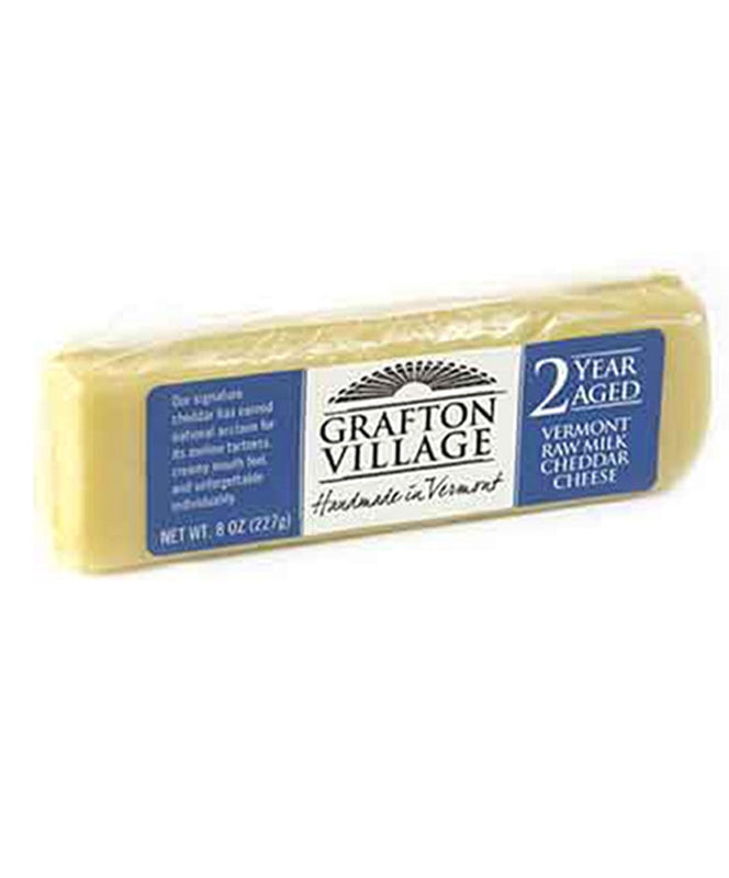 Wholesale Grafton Village Cheese Bar 2 Year Aged 8 oz-12ct Case Bulk