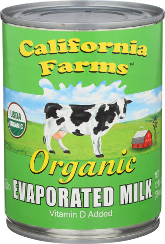 Wholesale California Farms Organic Evaporated Milk 12 Oz Can-24.0ct Case Bulk