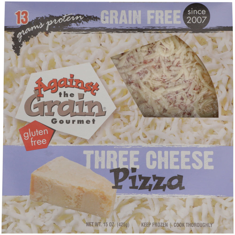 Against The Grain Three Cheese Premium Gluten Free Pizza 15oz Bag