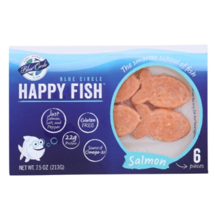 Blue Circle Foods Salmon Atlantic Happy Fish 7.5 oz Box