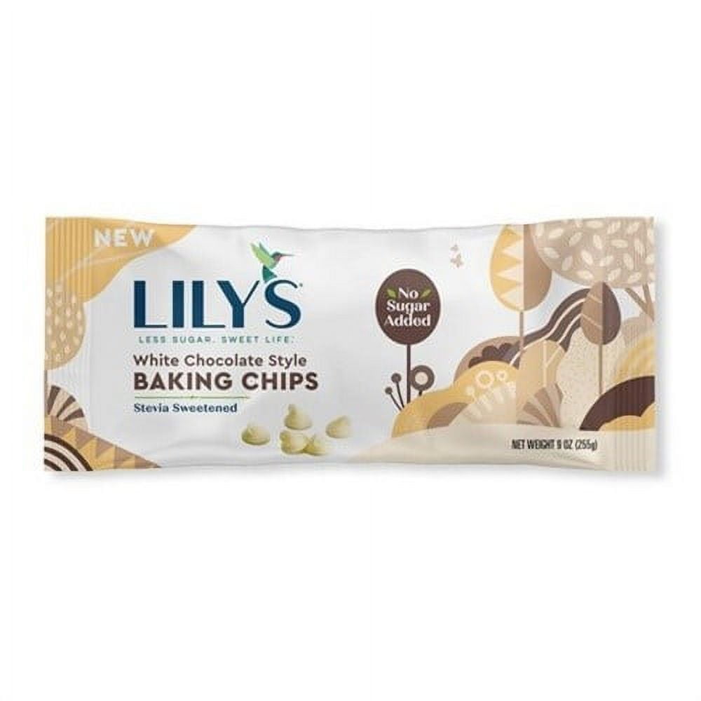 Lilys Chocolate White Chocolate Baking Chips 9 Oz