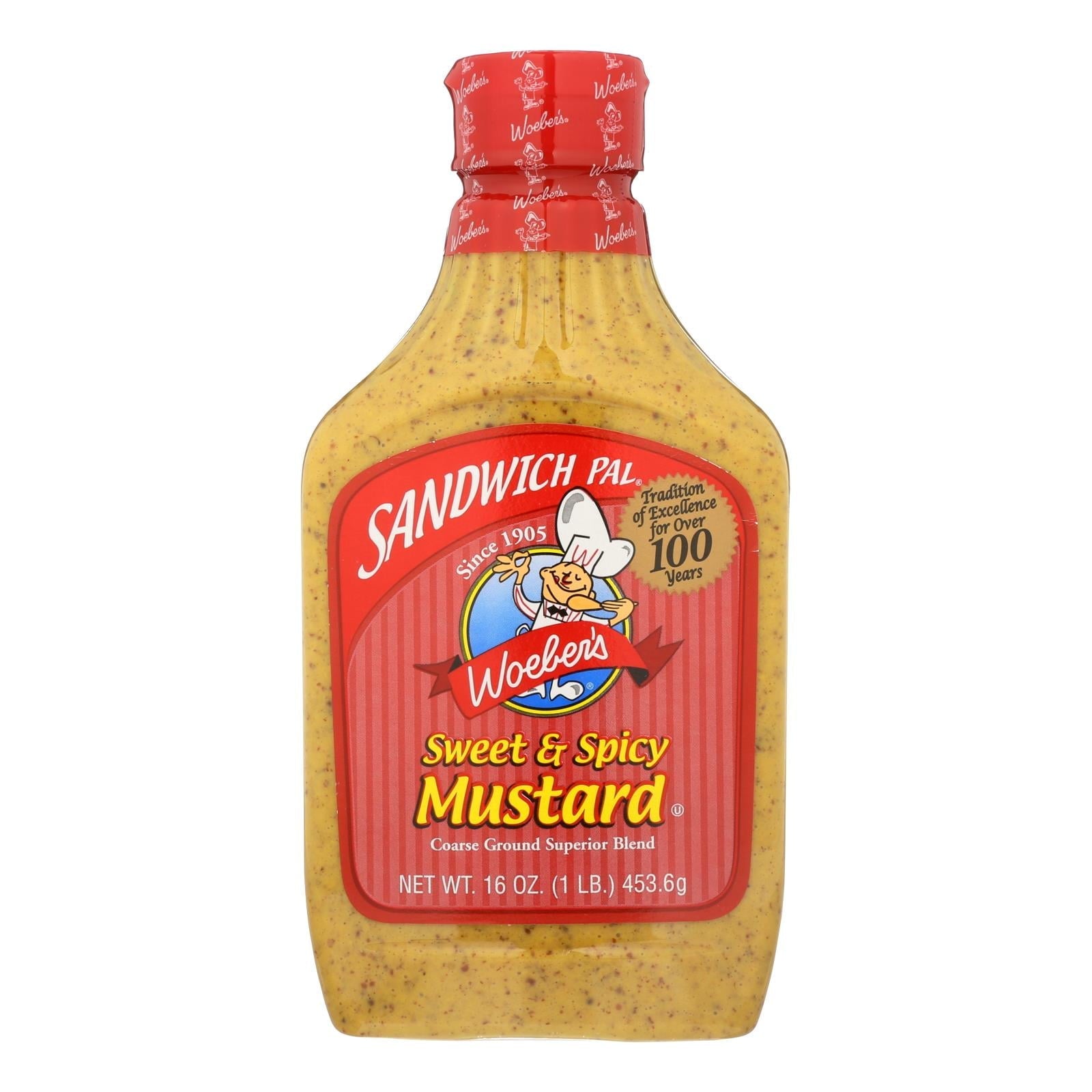 Woeber's Sandwich Pals Sweet & Spicy Mustard 16 Oz