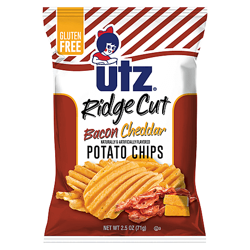 Utz Ridge Cut Bacon Cheddar Potato Chips 2.5 oz