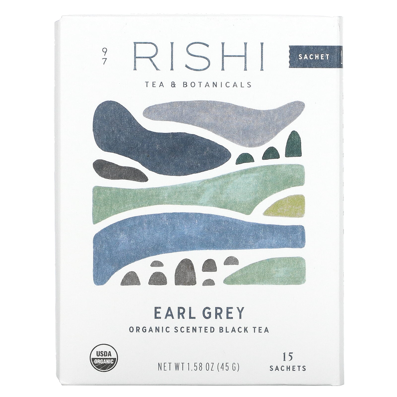 Rishi Tea Organic Tea Bags Earl Grey 1.75 oz
