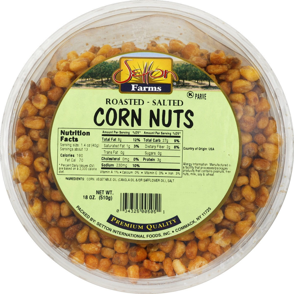 Setton Farms Corn Nuts 11 Oz Tub