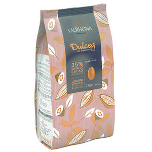 Wholesale Valrhona 35% Dulcey Blond Chocolate 3kg-3ct Case Bulk