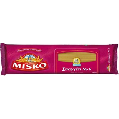 Wholesale Misko #6 Spaghetti 500G Bag- Bulk