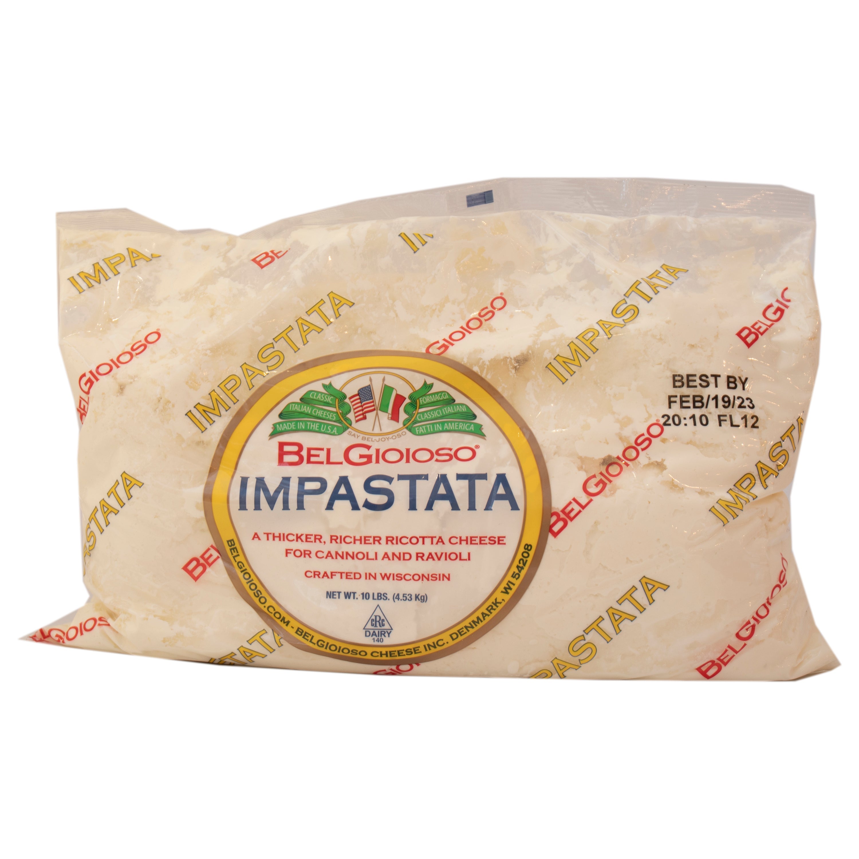 BelGioioso Ricotta Impastata Fresh Cheese 10lb
