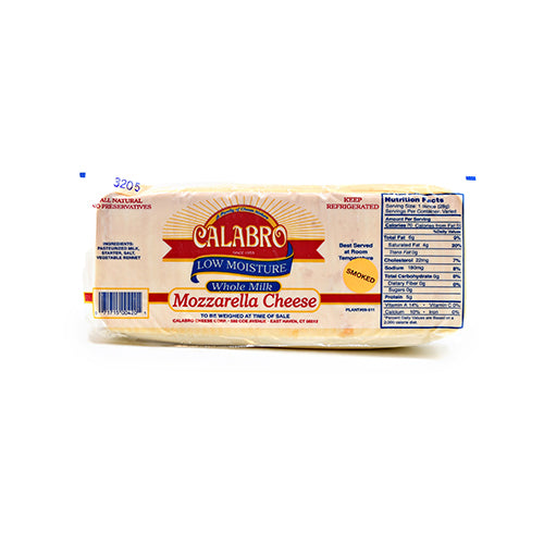 Calabro Smoked Mozzarella Cheese Loaf 5lb