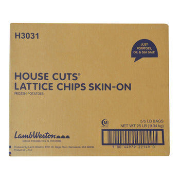 Lamb Weston Lattice Cut Frozen Potato Chips 5lb