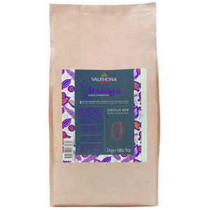 Wholesale Valrhona 55% Itakuja Dark Chocolate 3kg-3ct Case Bulk