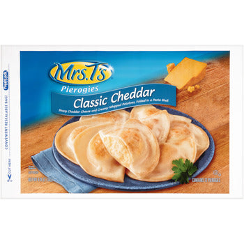 Wholesale Mrs T Cheddar Potato Pierogies 72count-4ct Case Bulk