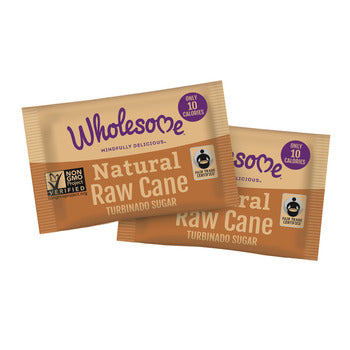 Wholesome Sweeteners Organic Raw Turbinado Sugar Packet 2.6gram