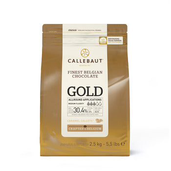 Barry Callebaut 30.4% Gold Chocolate Caramel White Chocolate 2.5kg