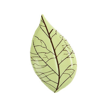 Leman Green Leaf with Veins Chocolate Decor