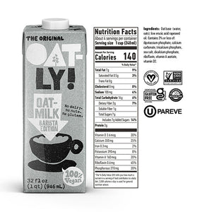 Wholesale Oatly Barista Oat Milk 32oz-12ct Case Bulk