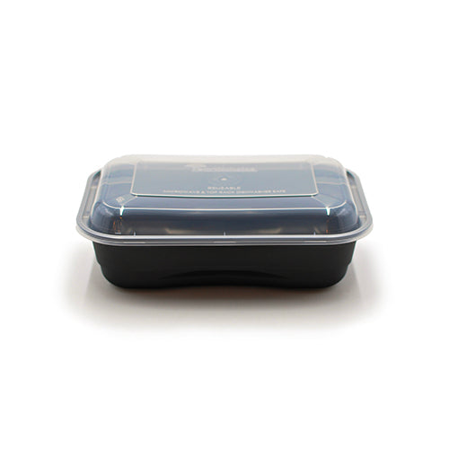 Pactiv Black Bottom Clear Top Container 150count