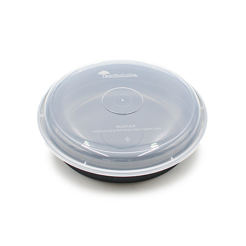 Pactiv Black Bottom Clear Top Round Container 150count