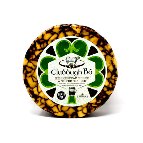 Wholesale Claddagh Bo Irish Cheddar Cheese with Porter Beer 5.3lb-1ct Case Bulk