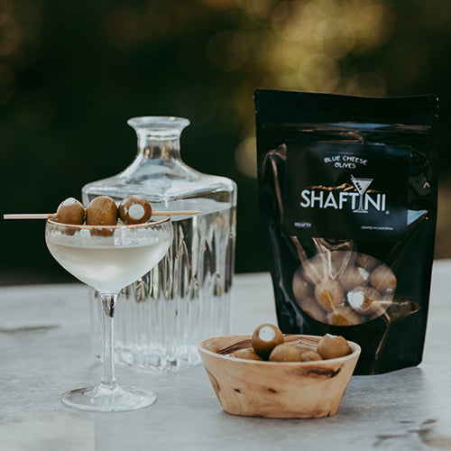 Wholesale Shaft Cheese Shaftini Blue Cheese Stuffed Olives 30count-2ct Case Bulk