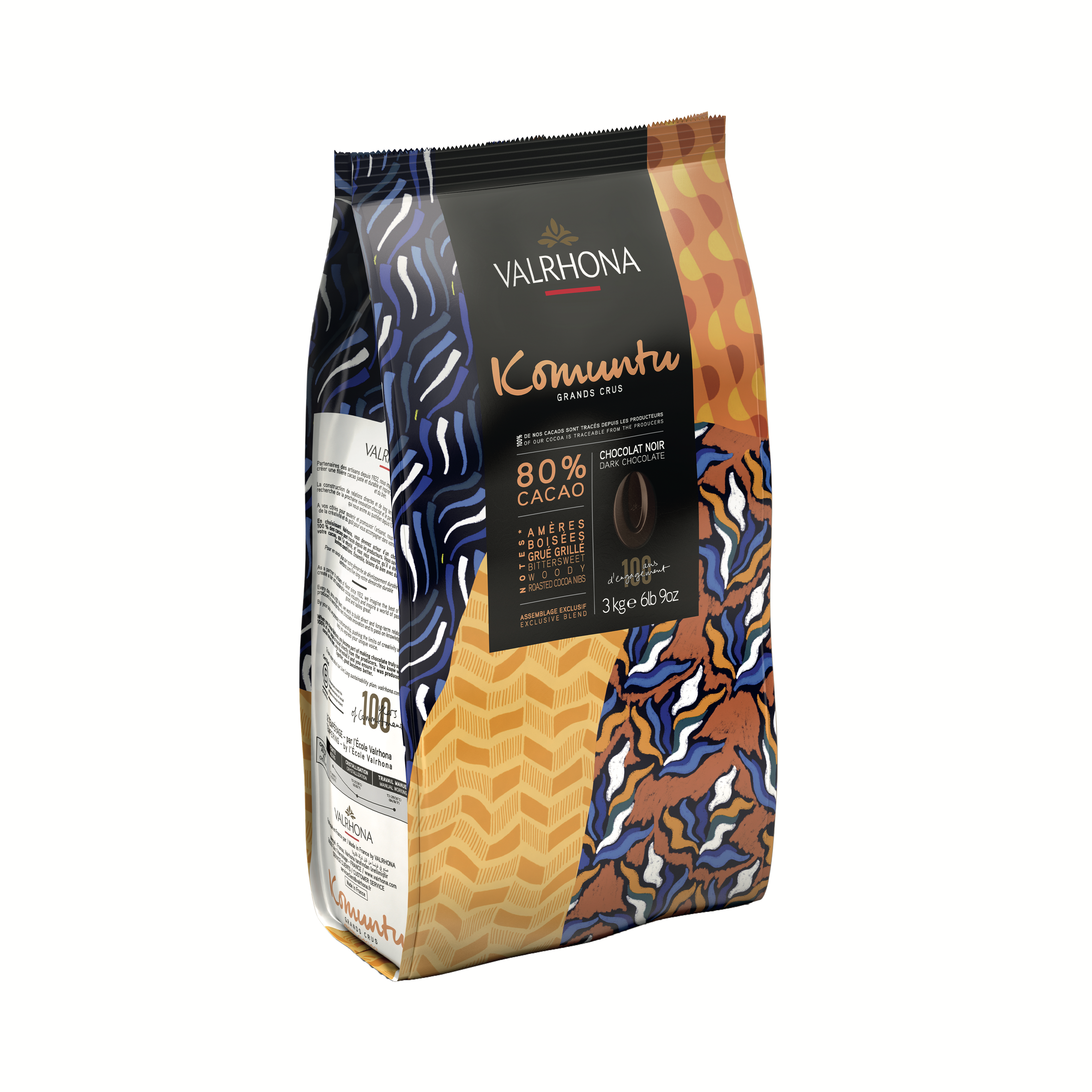 Valrhona 80% Komuntu Feves 3kg