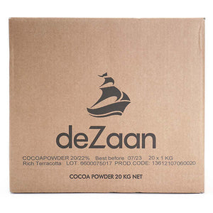 Wholesale Dezaan Rich Terracotta Cocoa Powder 1kg-20ct Case Bulk