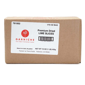 Wholesale Garniche Dried Lime Wheels 1 lb Box-1ct Case Bulk