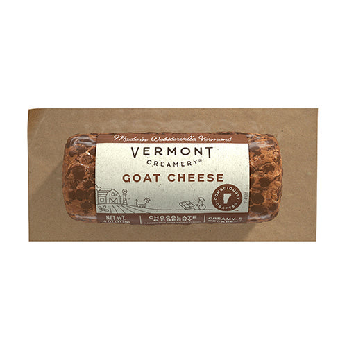 Vermont Creamery Chocolate & Cherry Goat Cheese Log 4oz