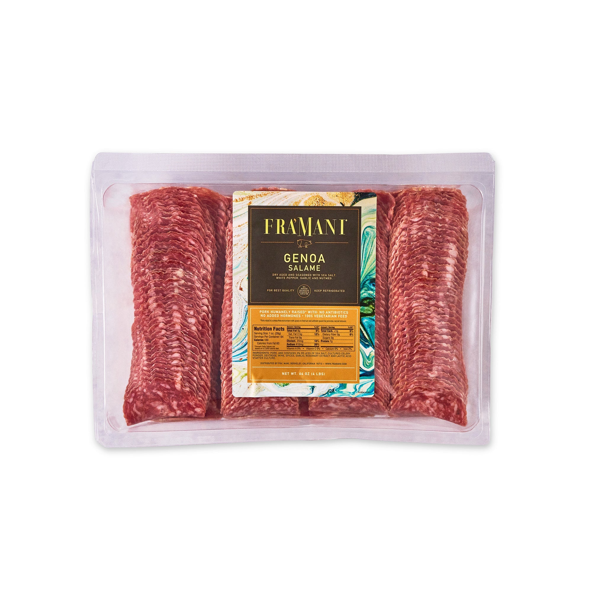 Wholesale Fra' Mani Framani Genoa Sliced Bulk 4lb-2ct Case Bulk