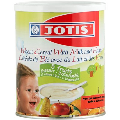Wholesale Jotis Wheat Cereal With Milk & Fruit 300G Tin- Bulk