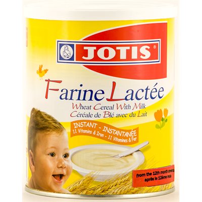 Jotis Wheat Cereal With Milk (Farine Lactee) 300G Tin