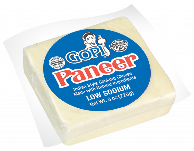 Wholesale Gopi Paneer Indian Cheese 8 oz-12ct Case Bulk