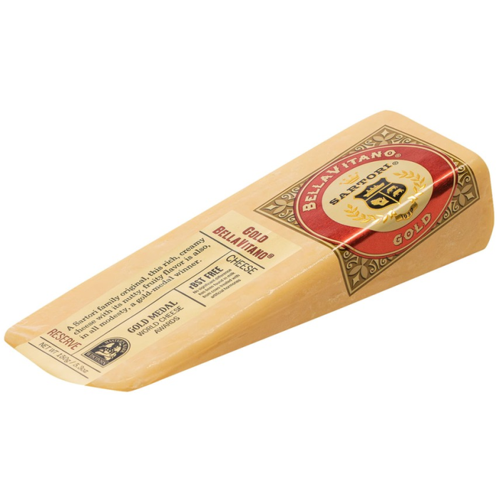 Wholesale Gold Bellavitano Wedges Cheese 5.3 OZ-12 Ct Case Bulk