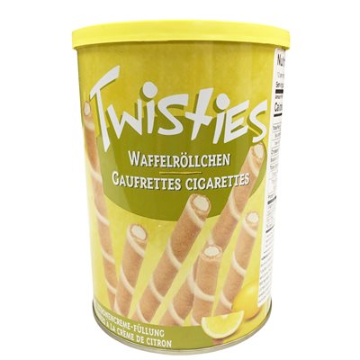 Krinos Twisties Viennese Wafers Lemon 400g tins