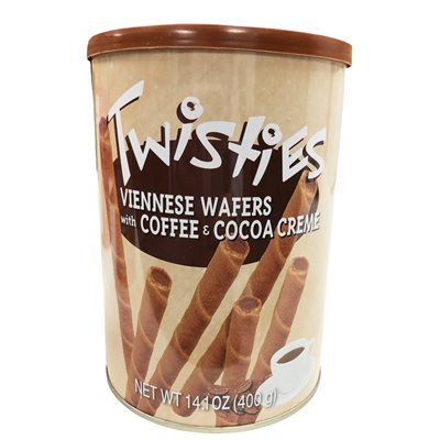 Krinos Twisties Viennese Wafers Coffee 400g tins