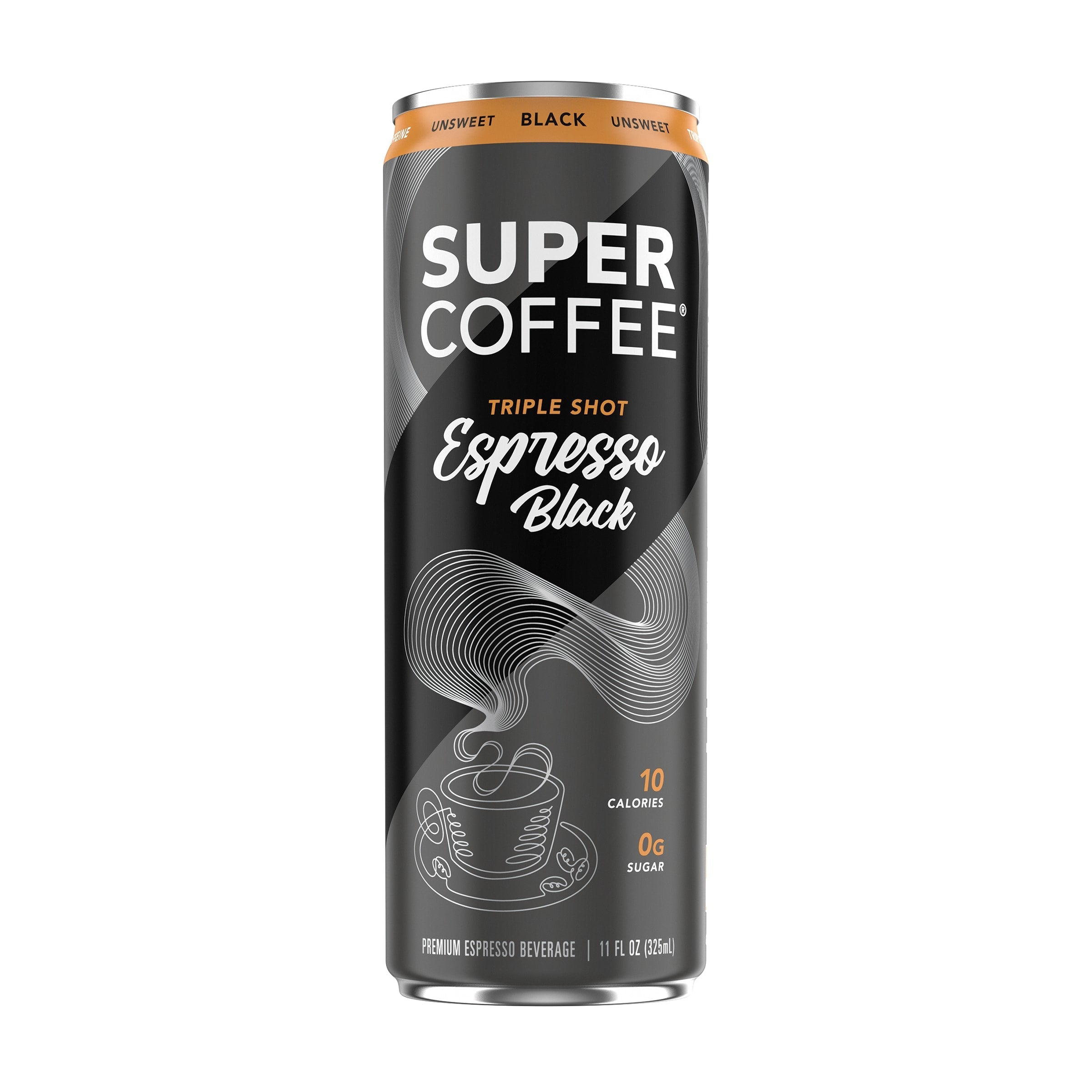 Wholesale Super Coffee 12/11Oz Black Espresso-12 Ct Case Bulk