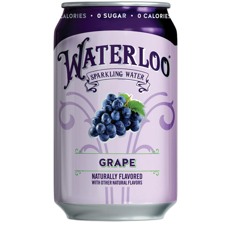 Waterloo Sparkling Water Grape 12 Fl Oz Can