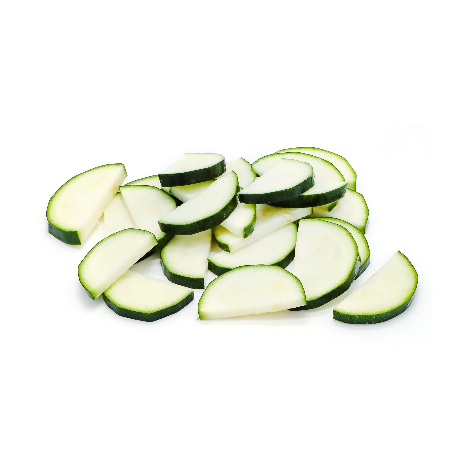 Wholesale BoxNCase 1/2in Halfmoon Zucchini 5 LB-4ct Case Bulk