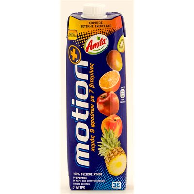 Wholesale Amita Motion Multivitamin Juice 1L tetra paks-12ct case Bulk