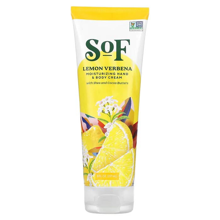 South of France Moisturizing Hand & Body Cream Lemon Verbena 8 oz Bottle