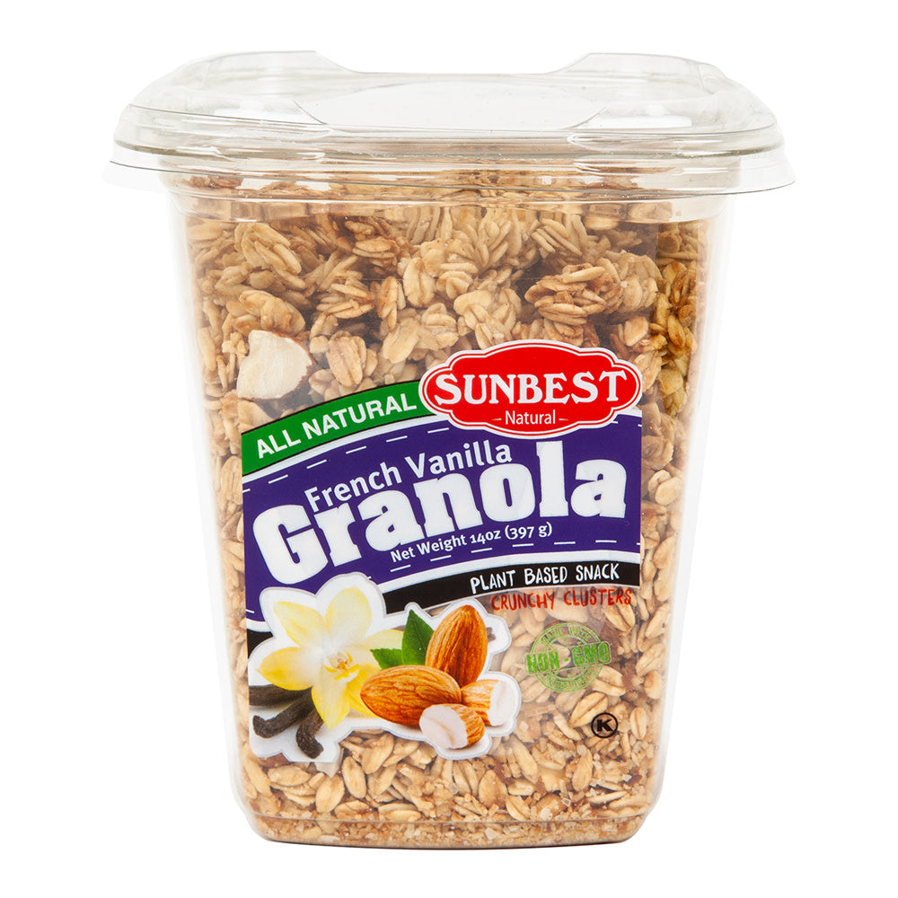 Wholesale Sunbest - French - Vanilla Granola - All - Natural - 15Oz - Pk12-12ct Case Bulk