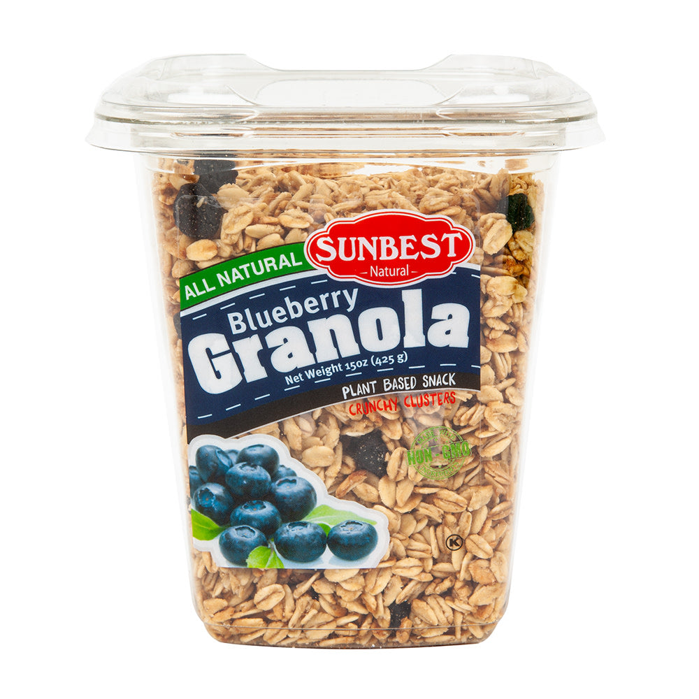 Wholesale Sunbest - Blueberry - Granola All - Natural - 15Oz - Pk12-12ct Case Bulk