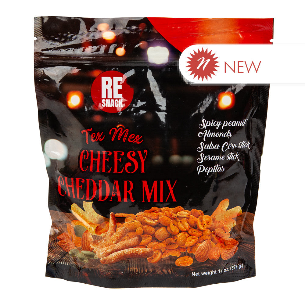 Wholesale Bar - Mix - Tex - Mex - Cheesy Cheddar - Mix - 14Oz - Pk12-12ct Case Bulk