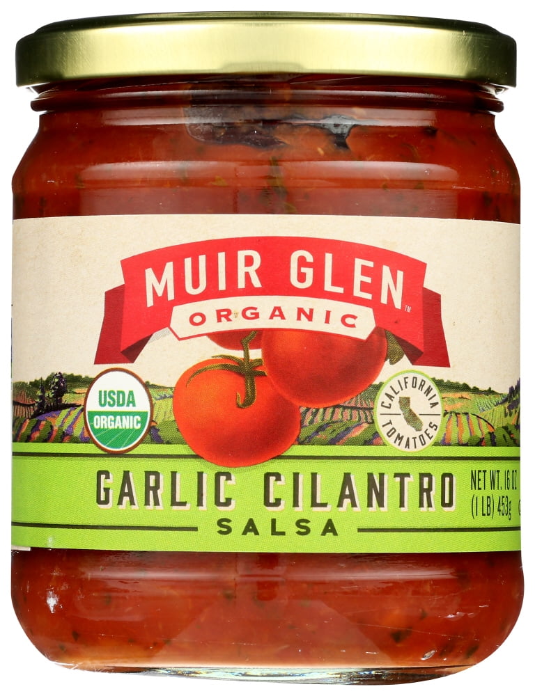 Muir Glen Organic Garlic Cilantro Salsa 16 Oz