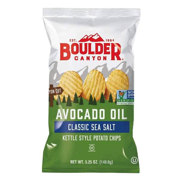 Boulder Canyon Avocado Oil Classic Sea Salt Chips 7.5 oz Bag