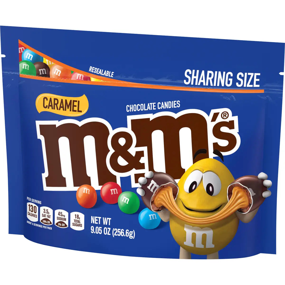 M&M's Chocolate Caramel Candy 9.05 Oz Pouch