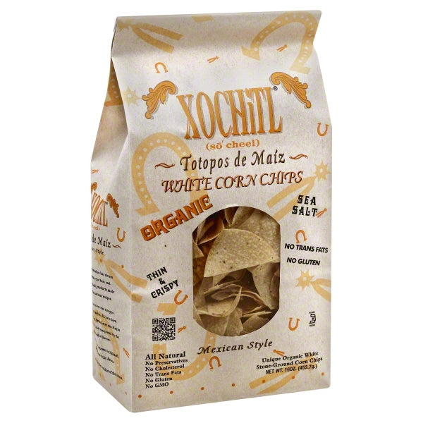 Xochitl Organic White Corn Chips 16 Oz